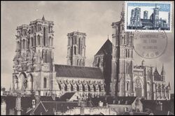 1960  Freimarke: Bauwerke - Kathedrale von Laon