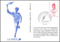1991  Postkarte - Olympische Winterspiele in Albertville