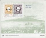 1980  Jahrestag der ersten Markenausgabe der Azoren - Block