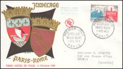 1958  Städtefreundschaft Paris-Rom