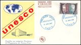 1961  Dienstmarken für die UNESCO - FDC
