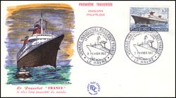 1962  Jungfernfahrt der France von Le Havre nach New York