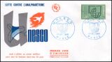 1966  Dienstmarken für die UNESCO - FDC