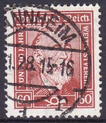 1924  Freimarke: Heinrich von Stephan auf gestr. Papier
