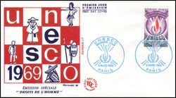 1969  Dienstmarken fr die UNESCO - FDC