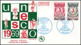 1969  Dienstmarken fr die UNESCO - FDC