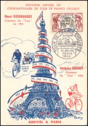 1953  50 Jahre Radrennen "Tour de France"