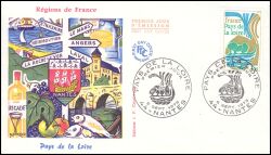 1975  Freimarke: Regionen von Frankreich - Pays de la Loire