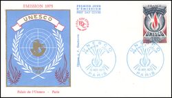 1975  Dienstmarken fr die UNESCO - FDC