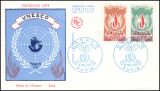 1975  Dienstmarken für die UNESCO - FDC