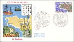 1977  Freimarke: Regionen von Frankreich - Bretagne