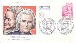 1978  Todestag von Voltaire und Jean-Jacques Rousseau