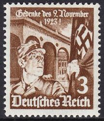 1935  Jahrestag d. Hitlerputsches - Gummiriffelung senkrecht