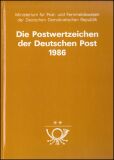 1986  Jahreszusammenstellung der Deutschen Post DDR