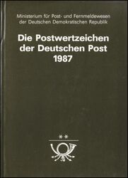 1987  Jahreszusammenstellung der Deutschen Post DDR