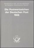 1988  Jahreszusammenstellung der Deutschen Post DDR