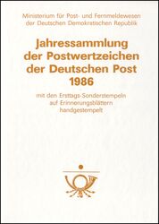 1986  Jahressammlung der Deutschen Post DDR