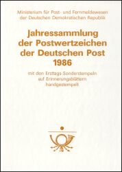 1986  Jahressammlung der Deutschen Post DDR