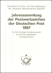 1987  Jahressammlung der Deutschen Post DDR