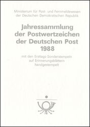 1988  Jahressammlung der Deutschen Post DDR