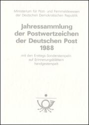 1988  Jahressammlung der Deutschen Post DDR