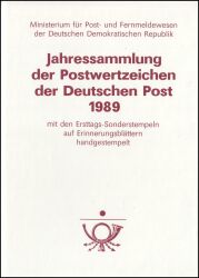 1989  Jahressammlung der Deutschen Post DDR