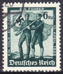 1938  Volksabstimmung in Österreich ohne Wz.