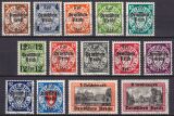 1939  Freimarken von Danzig mit Aufdruck "Deutsches...