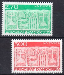1996  Freimarken: Älteste Wappen von Andorra