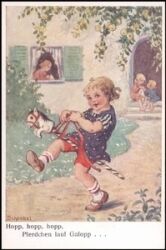 Künstlerkarte - Fanziska Schenkel - Hopp , hopp , hopp ...