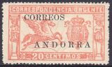 1928  Eilmarke von Spanien mit rückseitiger...