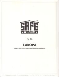 Safe Vordruckalbum - Europa 1956 - 1970