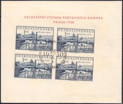 1950  Briefmarkenausstellung Prag