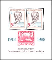 1988  70 Jahre tschechoslowakische Briefmarken
