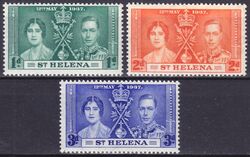 St. Helena 1937  Krnung von Knig George VI.