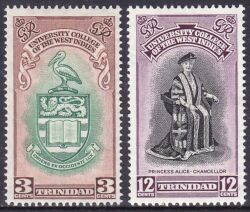 Trinidad & Tobago 1951  Eröffnung der Westindischen Universität