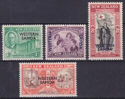 Samoa 1946  Freimarken Neuseeland mit Aufdruck