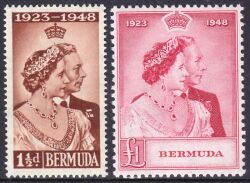 Bermuda-Inseln 1948  Silberhochzeit des Königspaares