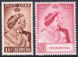 Bermuda-Inseln 1948  Silberhochzeit des Königspaares