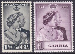 Gambia 1948  Silberhochzeit des Königspaares