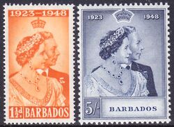 Barbados 1948  Silberhochzeit des Knigspaares