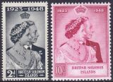 Salomoninseln 1949  Silberhochzeit des Königspaares