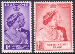 Gilbert-Inseln 1949  Silberhochzeit des Königspaares