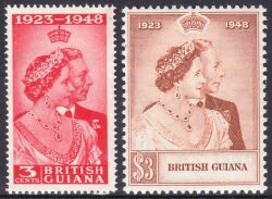 Guyana 1948  Silberhochzeit des Königspaares