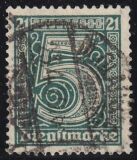 1920  Dienstmarke für Preußen mit...