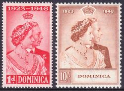 Dominica 1948  Silberhochzeit des Knigspaares