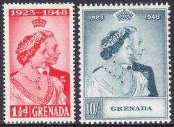 Grenada 1949  Silberhochzeit des Königspaares