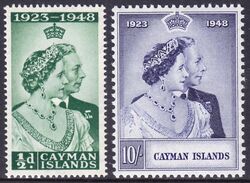 Kaiman-Inseln 1948  Silberhochzeit des Knigspaares