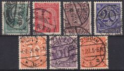 1920  Dienstmarken für Preußen mit Ablösungsziffer "21"