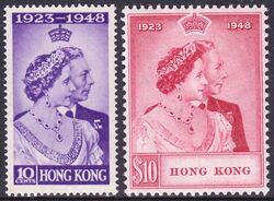 Hongkong 1948  Silberhochzeit des Knigspaares